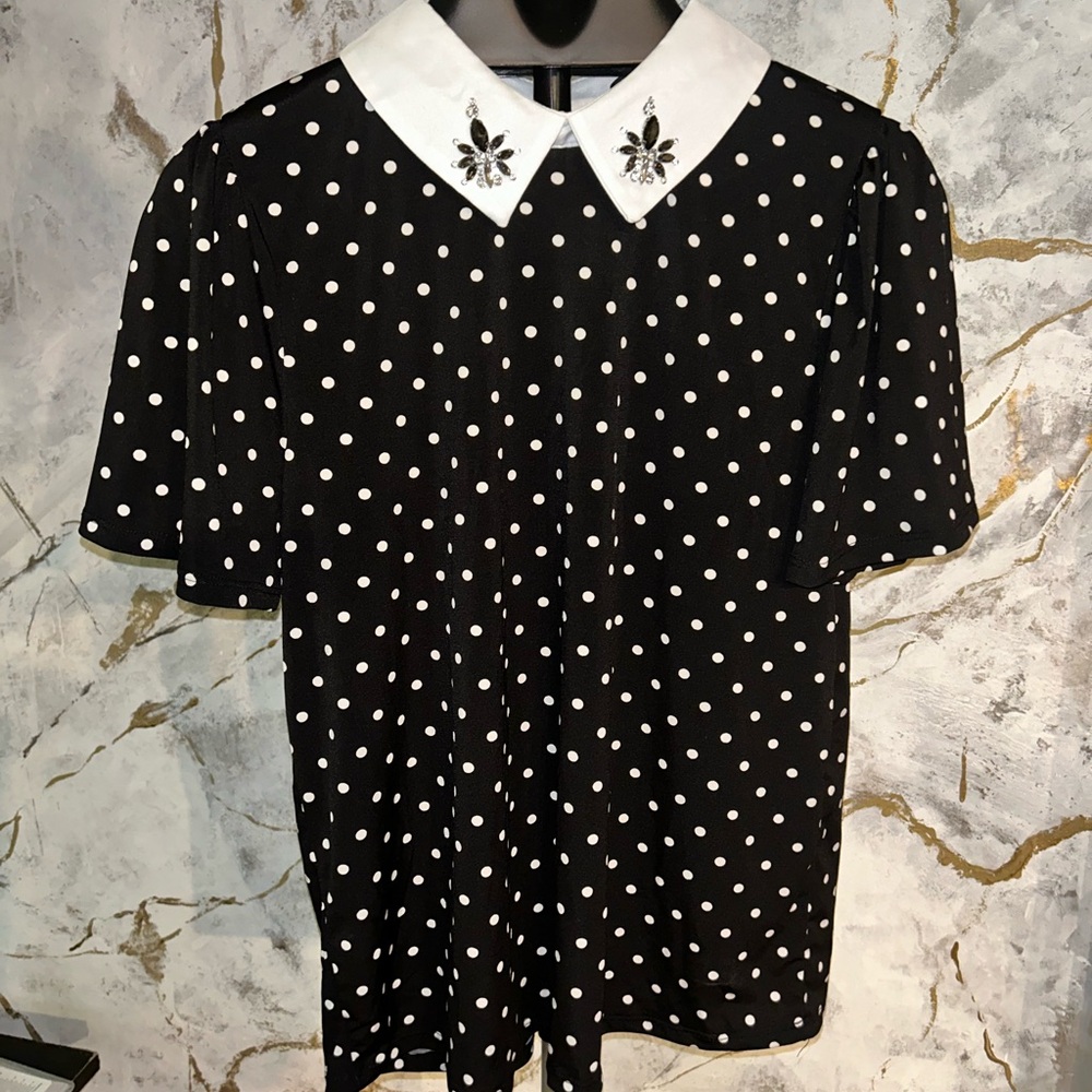 Women’s polka dot blouse